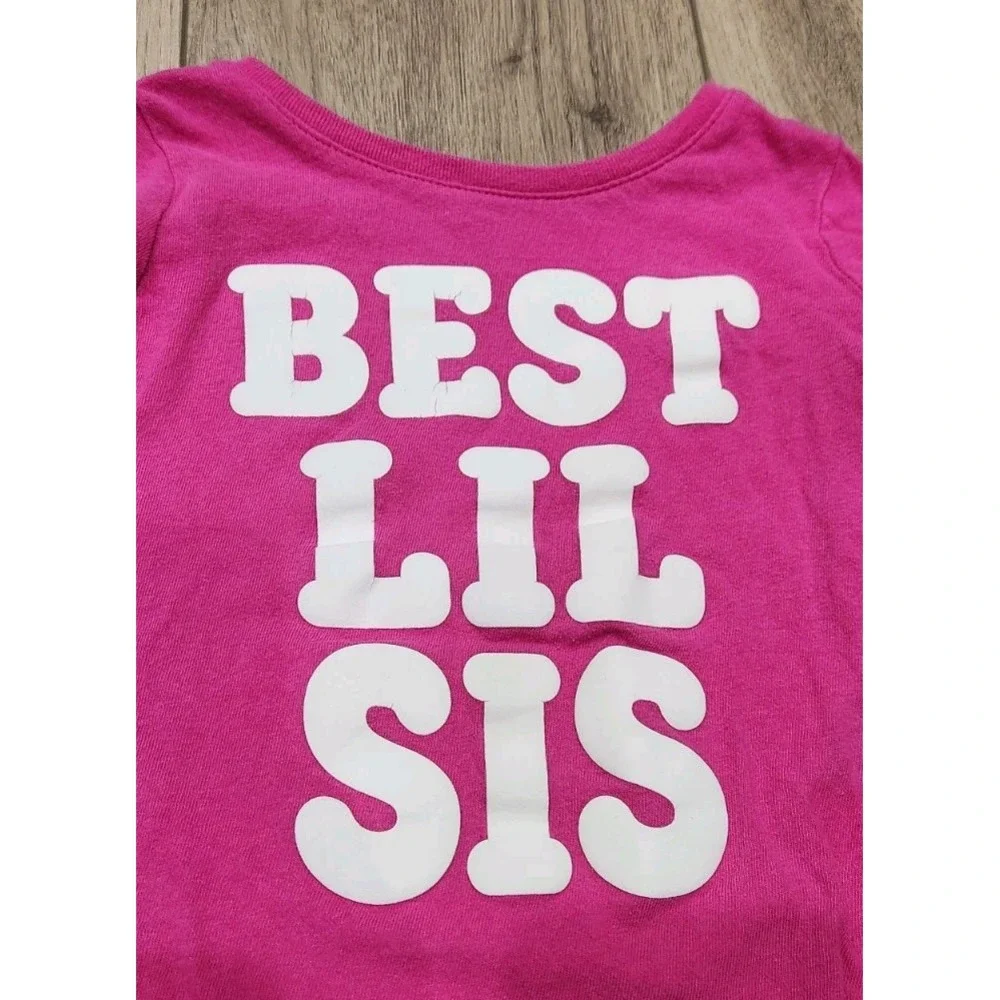 2 Graphic Longsleeve Tshirts Girls Toddler Size 2T Birthday &‎ Little Sister